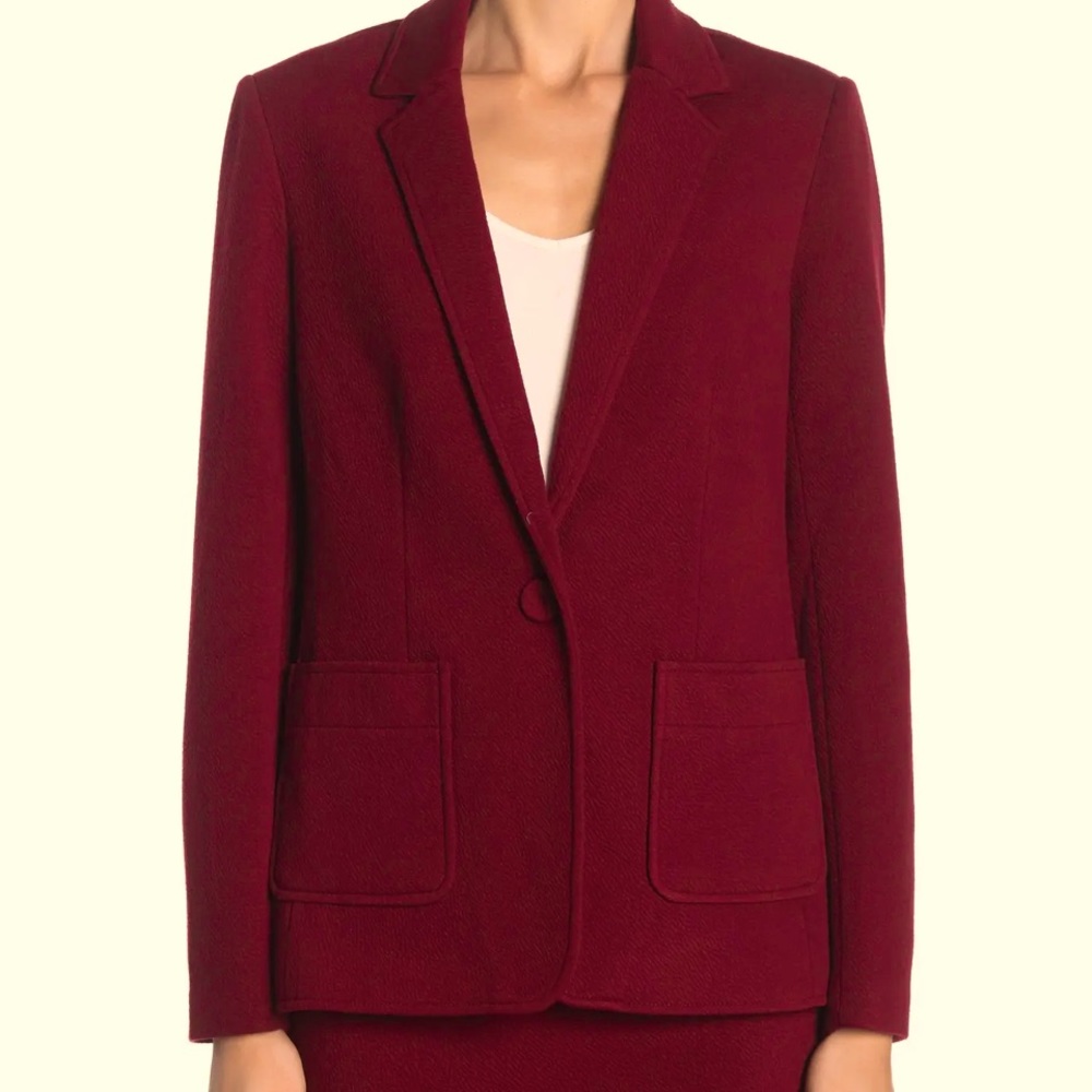 Women's Burgundy Blazer